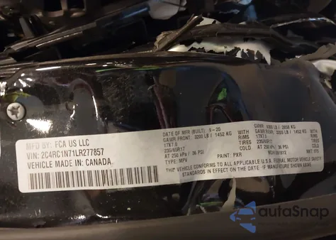 2020 Chrysler Pacifica Hybrid Limited из США, поврежденный, VIN 2C4RC1N71LR277857